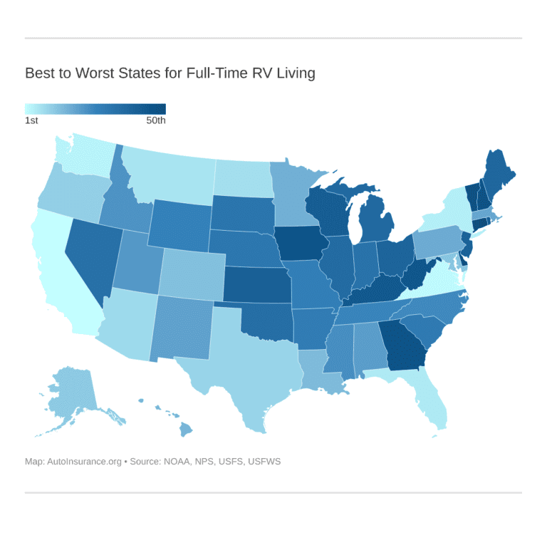 What States Can You Live in an RV Full Time?